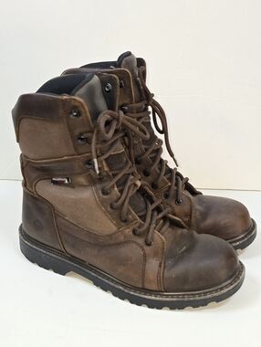 Wolverine Blackhorn Leather Waterproof Work Hunting Boots Lug Sole Sz 10.5